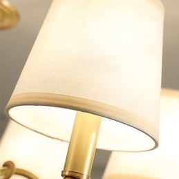Lysekrone Traditionel klassisk Country Messing Feature til Mini Style Metal 6 Pærer