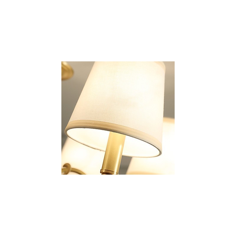 Lysekrone Traditionel klassisk Country Messing Feature til Mini Style Metal 6 Pærer