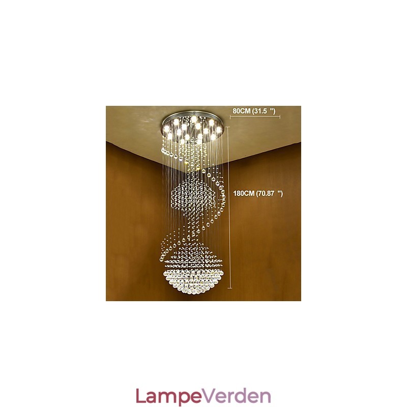 Moderne crystal loft pendel lys indendørs lysekrone hjem hængende belysning lamper armaturer