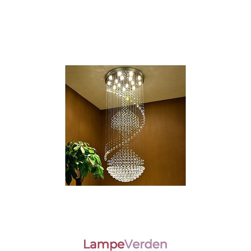 Moderne crystal loft pendel lys indendørs lysekrone hjem hængende belysning lamper armaturer