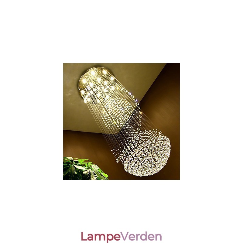 Moderne crystal loft pendel lys indendørs lysekrone hjem hængende belysning lamper armaturer
