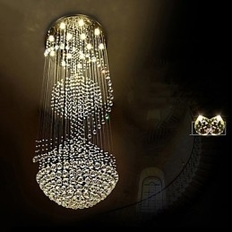 Moderne crystal loft pendel lys indendørs lysekrone hjem hængende belysning lamper armaturer