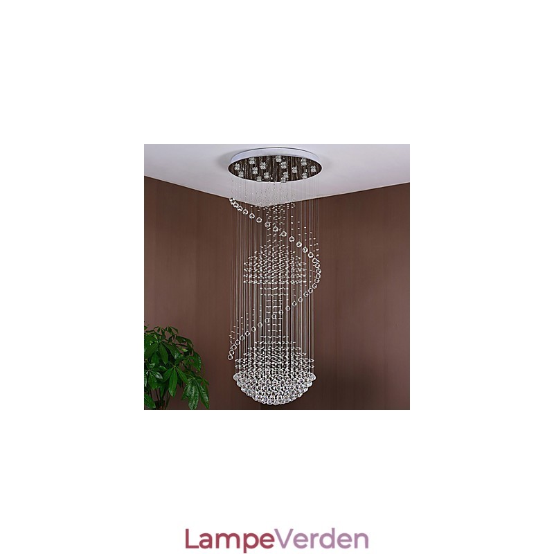 Moderne crystal loft pendel lys indendørs lysekrone hjem hængende belysning lamper armaturer