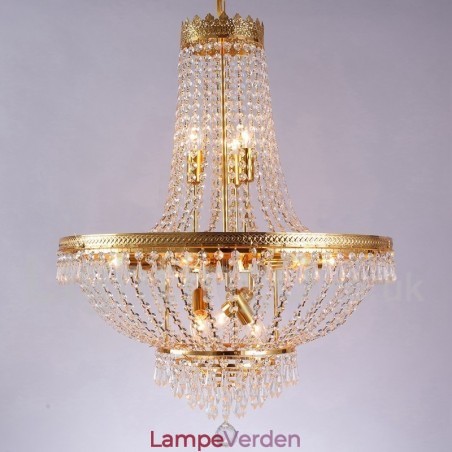 Traditionel klassisk galvaniseret funktion til Crystal Mini Style Metal 9 Bulbs lysekrone Traditionel klassisk galvaniseret funktion til Crystal Mini Style Metal 9 Bulbs lysekrone