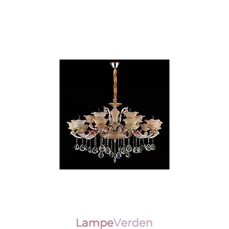 Pendel lys zinklegering funktion til krystal mini stil metal indendørs butikker 15 pærer