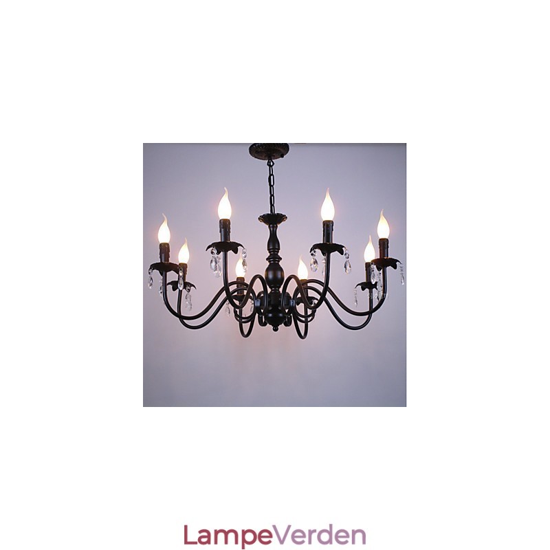 Europæisk stil Krystal stearinlys Lampe Lampe Tøj Shop Lamper og lanterner Dekoration Project Droplight