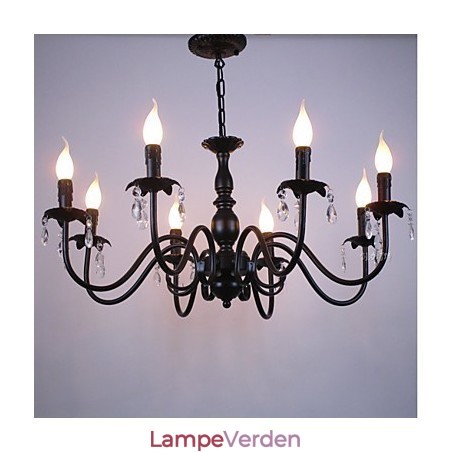 Europæisk stil Krystal stearinlys Lampe Lampe Tøj Shop Lamper og lanterner Dekoration Project Droplight Europæisk stil Krystal stearinlys Lampe Lampe Tøj Shop Lamper og lanterner Dekoration Project Droplight