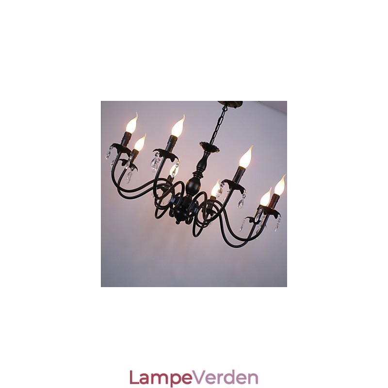 Europæisk stil Krystal stearinlys Lampe Lampe Tøj Shop Lamper og lanterner Dekoration Project Droplight