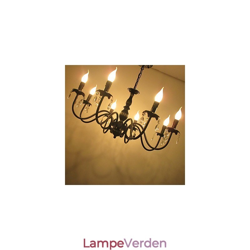 Europæisk stil Krystal stearinlys Lampe Lampe Tøj Shop Lamper og lanterner Dekoration Project Droplight