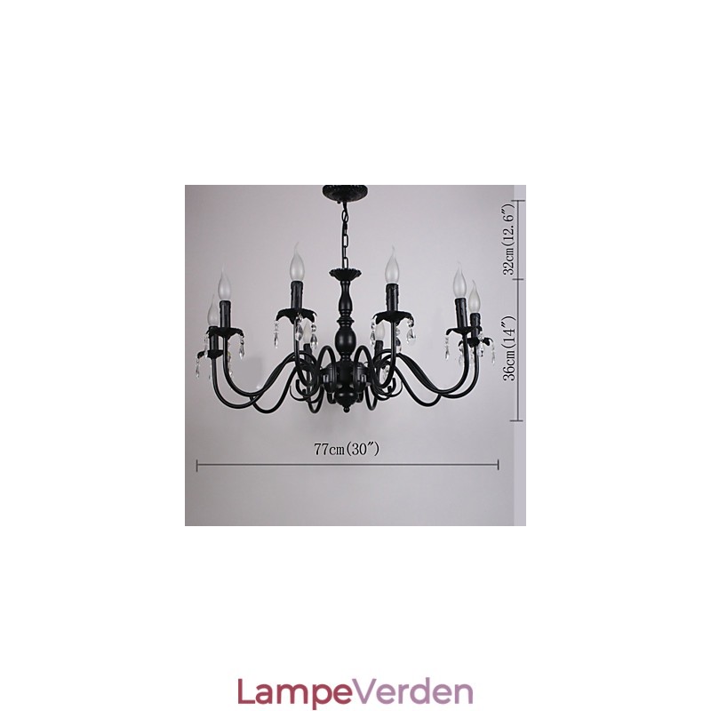 Europæisk stil Krystal stearinlys Lampe Lampe Tøj Shop Lamper og lanterner Dekoration Project Droplight
