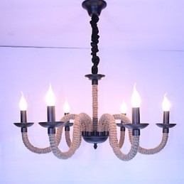 Loft Industriel Vind Vintage Jern Lamper Butikker Lysekrone Reb Lysekrone Lys