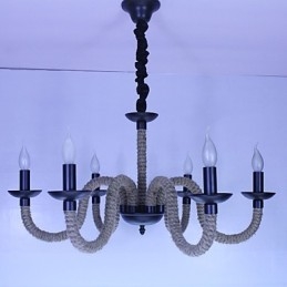 Loft Industriel Vind Vintage Jern Lamper Butikker Lysekrone Reb Lysekrone Lys