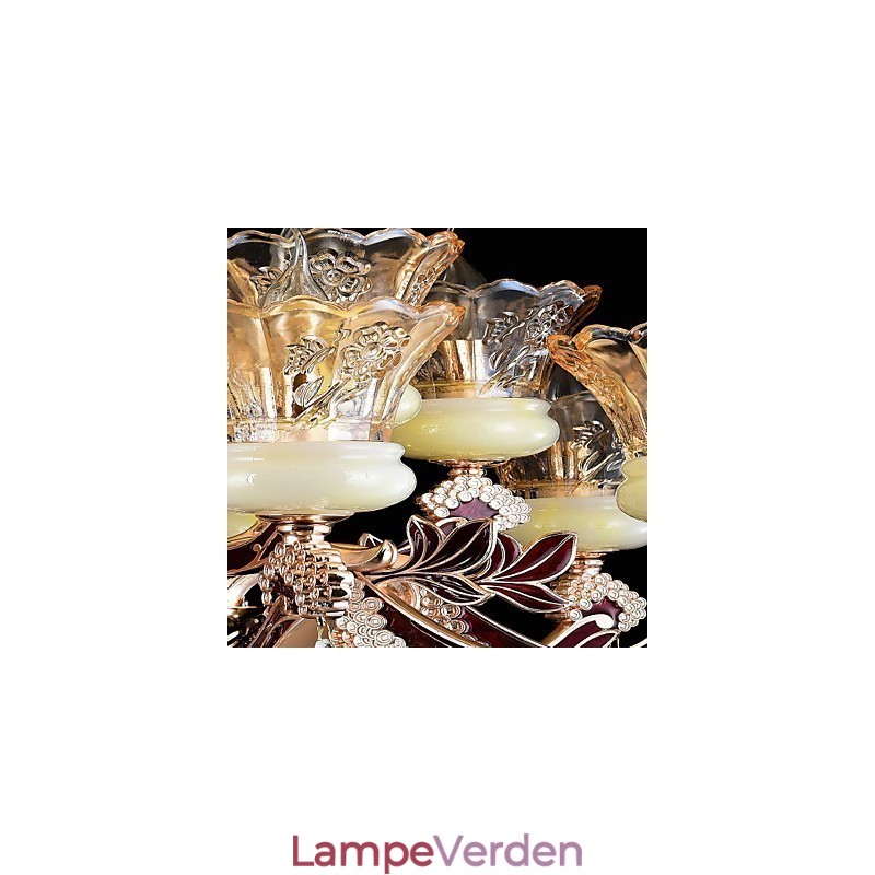 Pendel lys zinklegering funktion til krystal mini stil metal indendørs butikker 15 pærer