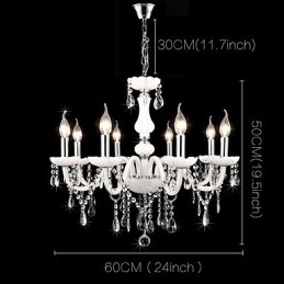 Moderne moderne traditionelle klassiske andre funktioner til Crystal Candle Style glaslysekrone