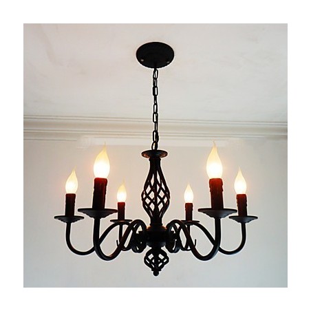 Kunstnerisk Chic & Modern Other Feature for Candle Style Metal Indendørs 6 Pærer Lysekrone Kunstnerisk Chic & Modern Other Feature for Candle Style Metal Indendørs 6 Pærer Lysekrone