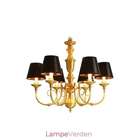 Lysekrone Traditionel klassisk country messing funktion til Mini Style Metal 6 pærer Lysekrone Traditionel klassisk country messing funktion til Mini Style Metal 6 pærer