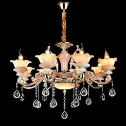 Moderne moderne traditionel klassisk zinklegeringsfunktion til Crystal Mini Style metal pendellampe