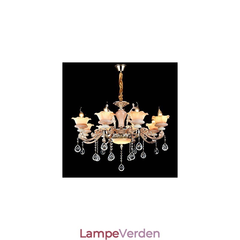 Moderne moderne traditionel klassisk zinklegeringsfunktion til Crystal Mini Style metal pendellampe