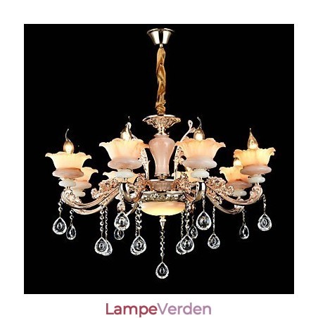 Moderne moderne traditionel klassisk zinklegeringsfunktion til Crystal Mini Style metal pendellampe