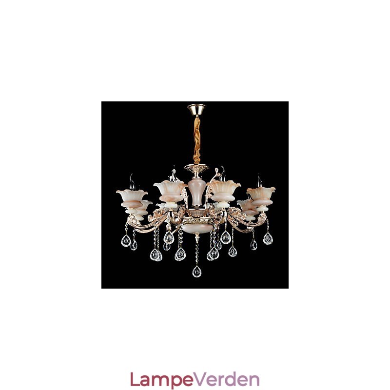 Moderne moderne traditionel klassisk zinklegeringsfunktion til Crystal Mini Style metal pendellampe