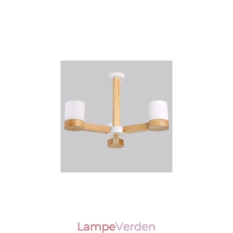 3 lys lysekrone Moderne Moderne Traditionel Klassisk Vintage Country Wood Feature til træ