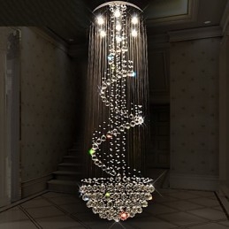 Moderne crystal loftslysekrone lys indendørs pendel lampe Deco belysningsarmaturer