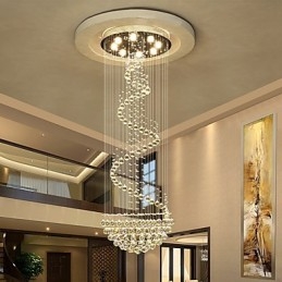Moderne crystal loftslysekrone lys indendørs pendel lampe Deco belysningsarmaturer