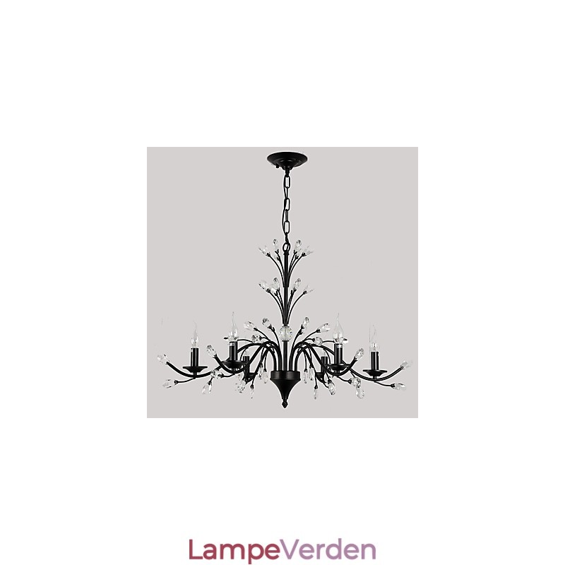 6 lys krystal lysekrone moderne moderne traditionel klassisk vintage retro land maleri funktion