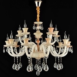 Moderne moderne traditionel klassisk galvaniseret funktion til Crystal Mini Style Metal Spisekrone