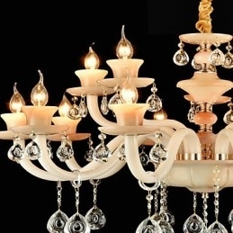 Moderne moderne traditionel klassisk galvaniseret funktion til Crystal Mini Style Metal Spisekrone