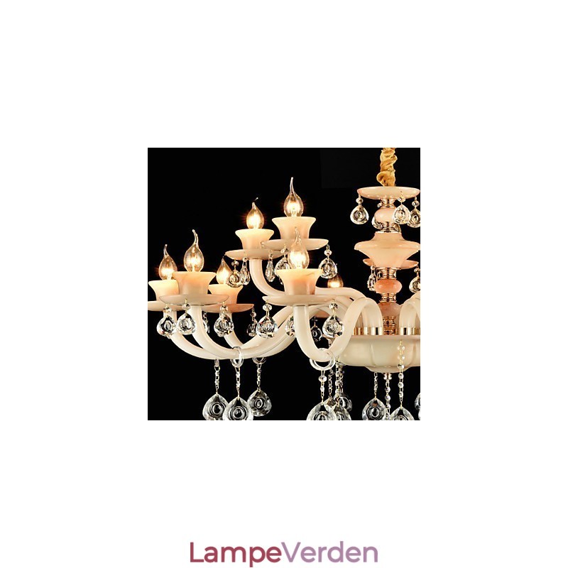 Moderne moderne traditionel klassisk galvaniseret funktion til Crystal Mini Style Metal Spisekrone