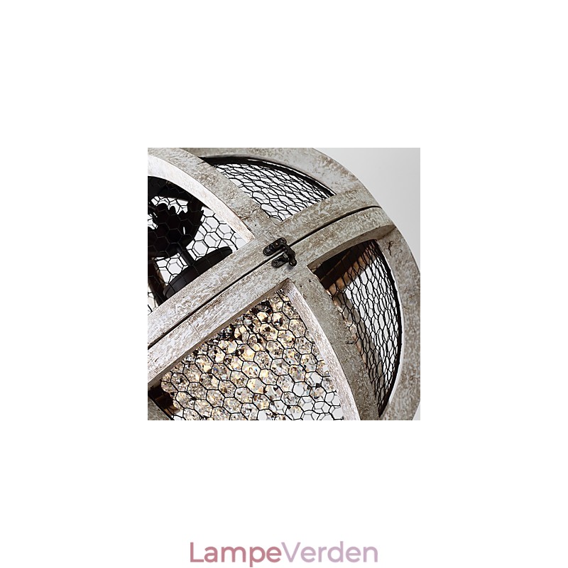 Vintage metal amerikansk industriel loft maleri farve træ lysekrone lampe indendørs dekorere pendel lampe