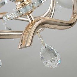 Lysekrone Moderne moderne galvaniseret funktion til krystalmetal