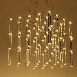 Moderne lysekrone lys rustfrit stål lampe loft belysning