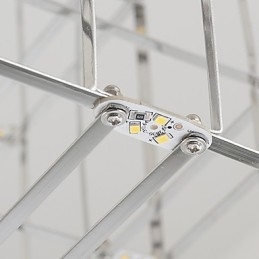 Moderne lysekrone lys rustfrit stål lampe loft belysning