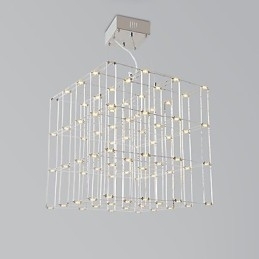 Moderne lysekrone lys rustfrit stål lampe loft belysning