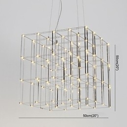 Moderne lysekrone lys rustfrit stål lampe loft belysning