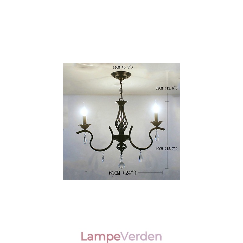 Europæisk stil krystal lysekrone Lille lysekrone Simple Creative lamper