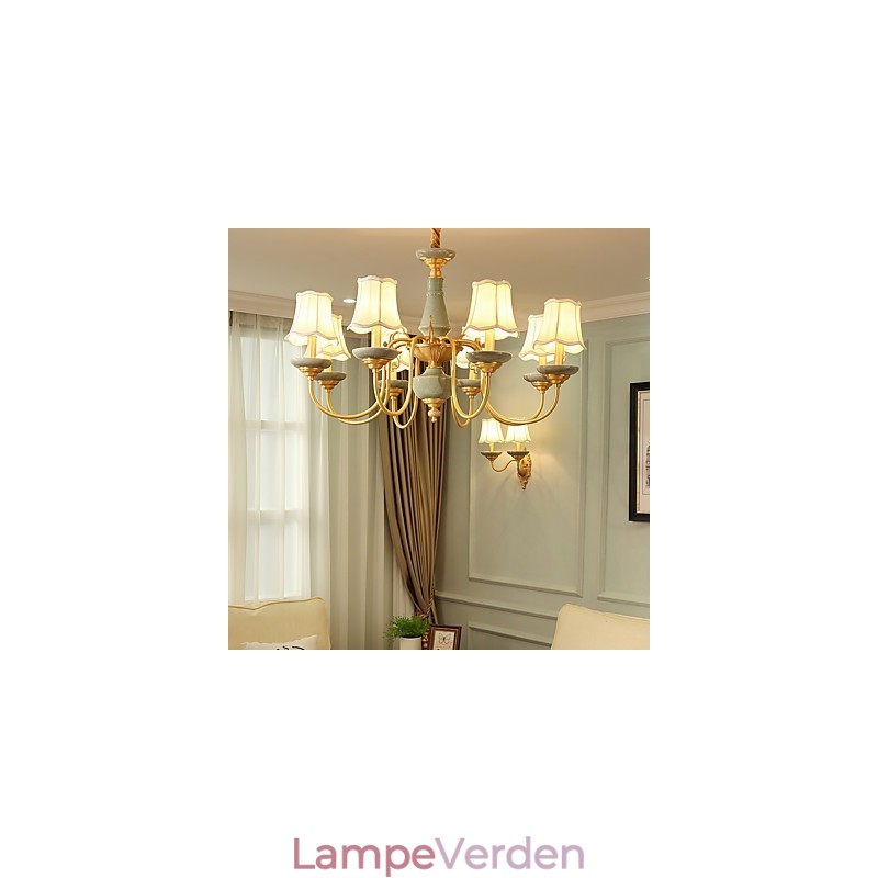 Alle kobber lysekrone Jade dekorative lysekrone KP8