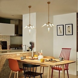 5 lyse mini stil personlig moderne moderne lysekrone