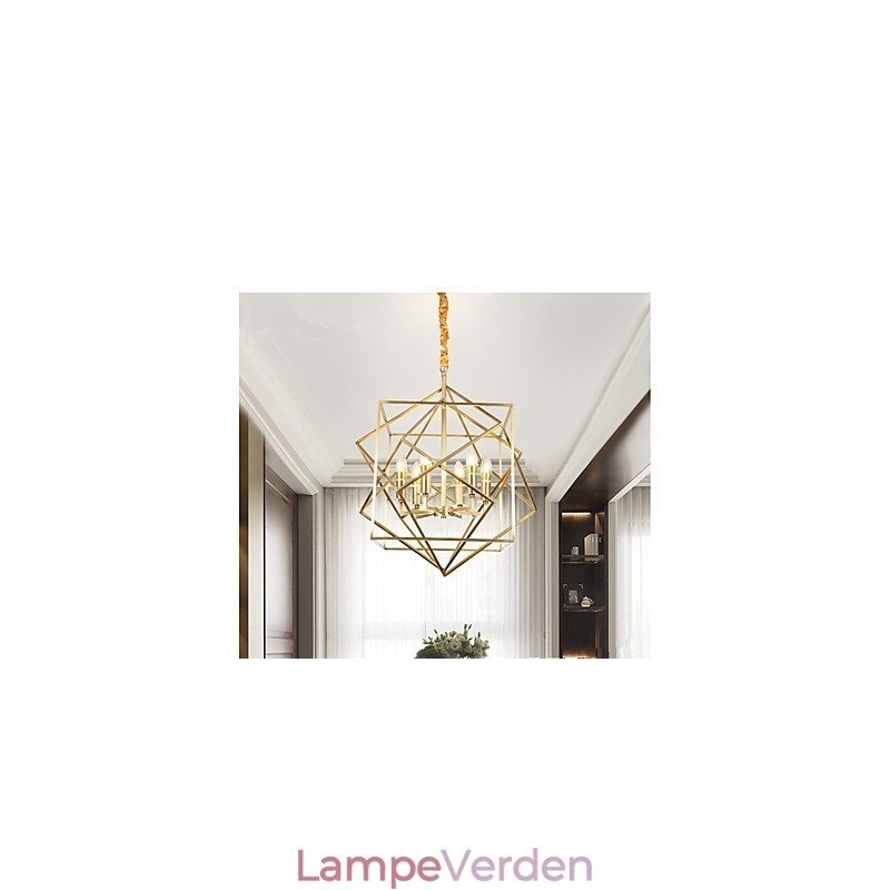 Lanterne messing funktion til designere metal lysekrone