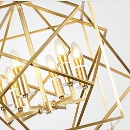 Lanterne messing funktion til designere metal lysekrone