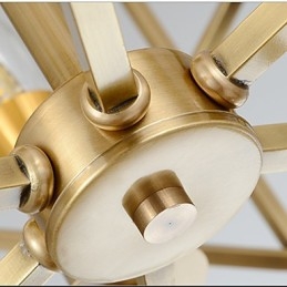 Lanterne messing funktion til designere metal lysekrone