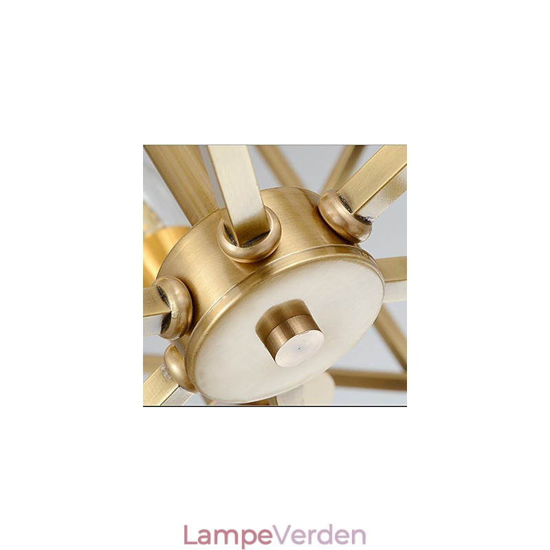 Lanterne messing funktion til designere metal lysekrone