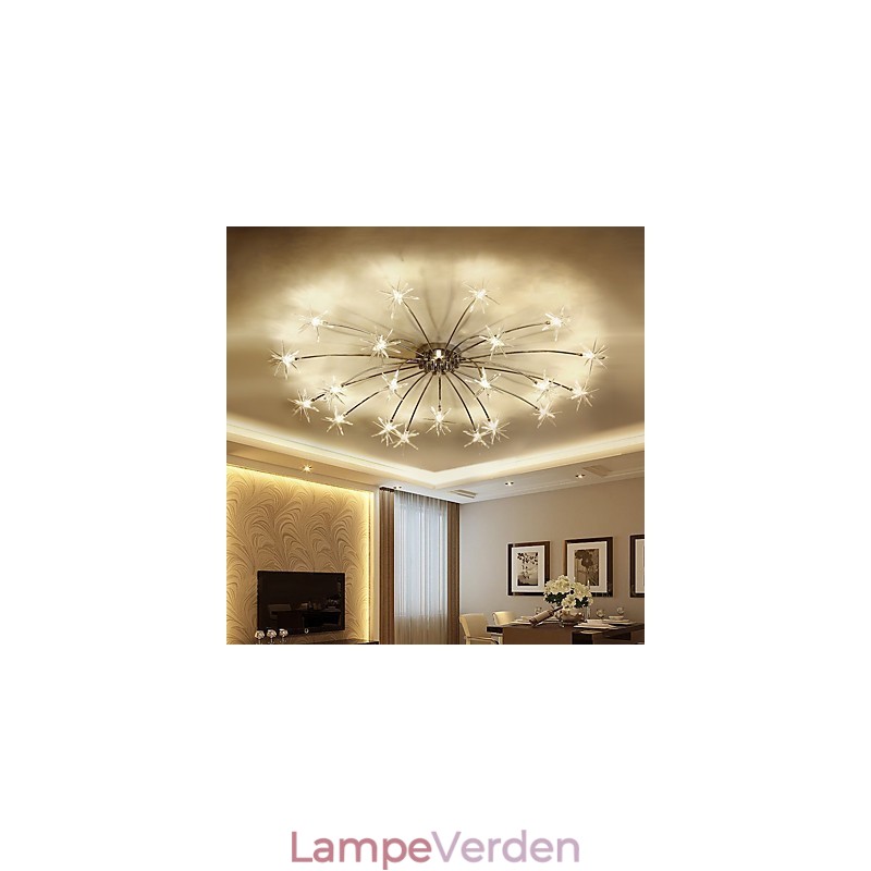 Moderne moderne Chrome-funktion til designere i ministil, Metal Børnelysekrone