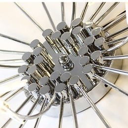 Moderne moderne Chrome-funktion til designere i ministil, Metal Børnelysekrone