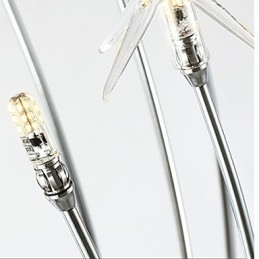 Moderne moderne Chrome-funktion til designere i ministil, Metal Børnelysekrone