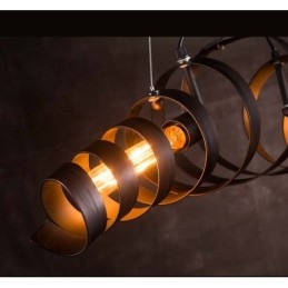 Retro jernlampe Moderne, minimalistisk industriel lysekrone
