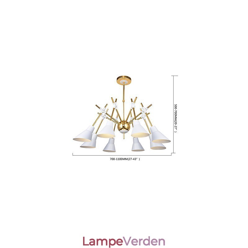 Personlig justerbar retning Art Lysekrone Lampe Lysekrone N