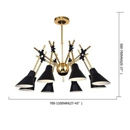 Personlig justerbar retning Art Lysekrone Lampe Lysekrone N